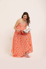 Load image into Gallery viewer, ORANGE BLISS HANDKERCHIEF DRESS
