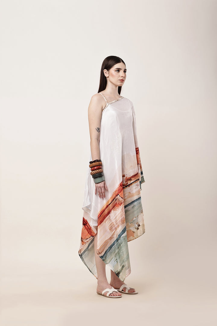 Botanica Printed One Shoulder Dress
