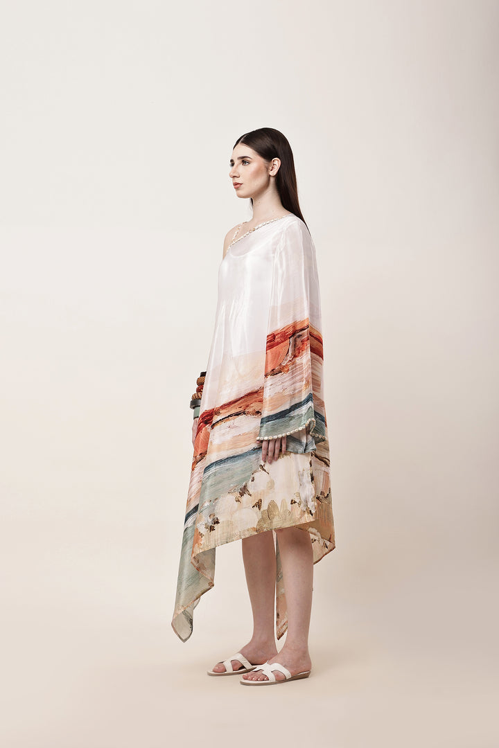 Botanica Printed One Shoulder Dress
