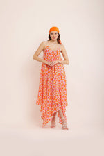 Load image into Gallery viewer, ORANGE BLISS HANDKERCHIEF DRESS
