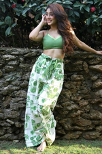 Load image into Gallery viewer, SHIVANGI JOSHI IN OUR GREEN HIGH WAIST PANTS CO-ORD SET
