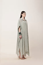 Load image into Gallery viewer, Sage Green Fringe Kaftan