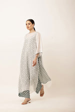 Load image into Gallery viewer, GREEN CHECK KURTA SET