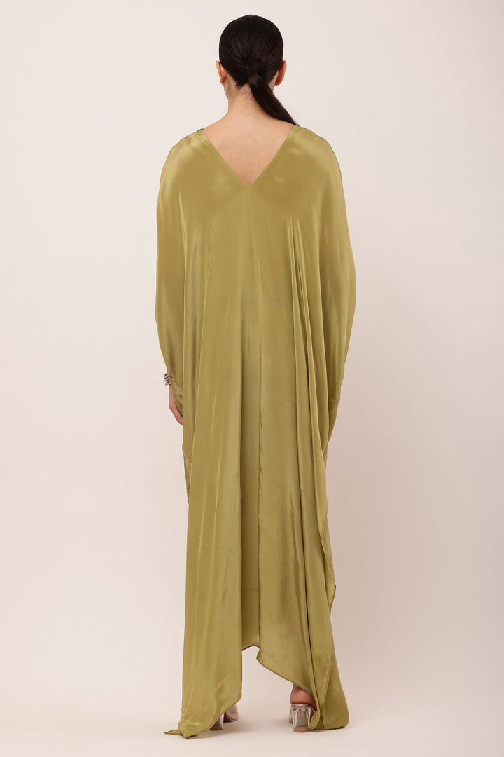 GREEN DRAPED KAFTAN