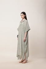 Load image into Gallery viewer, Sage Green Fringe Kaftan