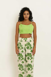 GREEN ROSE PANTS