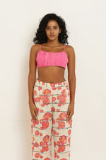 Load image into Gallery viewer, Pink Gathered Bralette
