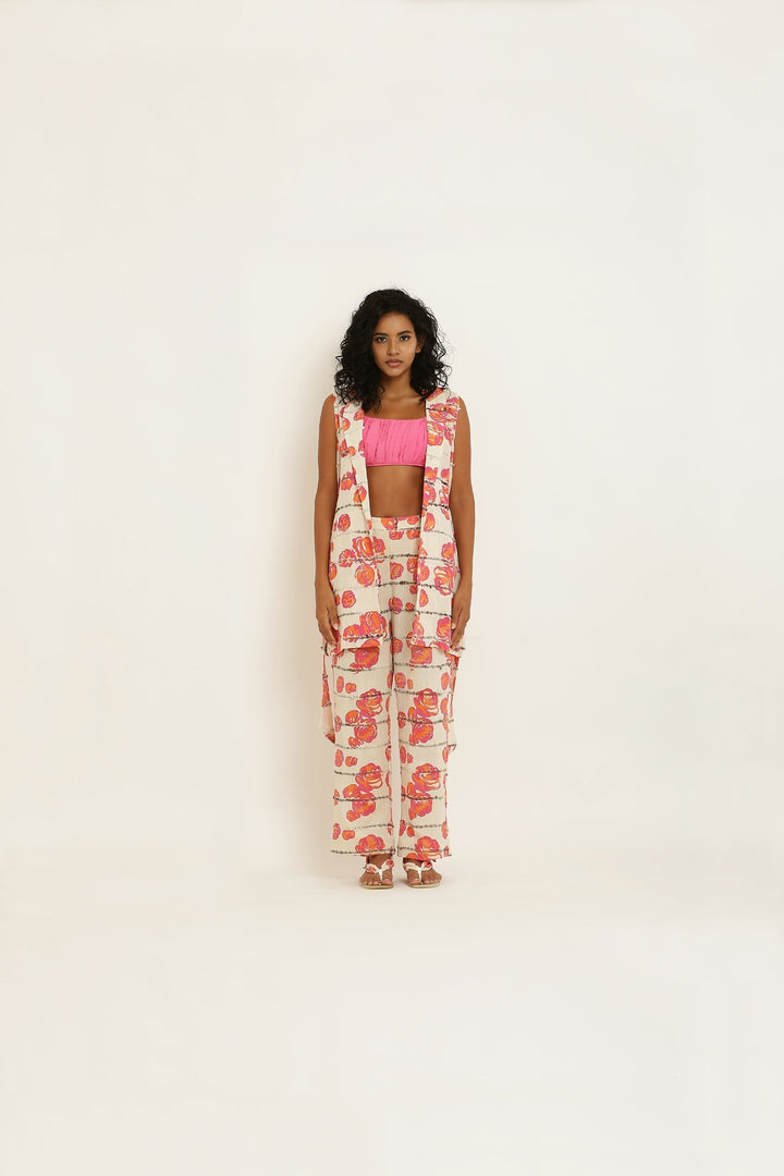 Pink Gathered Bralette