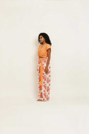 PINK ROSE LACE PANTS