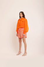 Load image into Gallery viewer, ORANGE ORGANZA TOP

