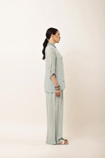 Load image into Gallery viewer, POWDER BLUE EMBROIDERED CO-ORD SET