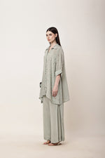 Load image into Gallery viewer, Sage Green Embroidered Co-ord Set