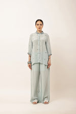 Load image into Gallery viewer, POWDER BLUE EMBROIDERED CO-ORD SET