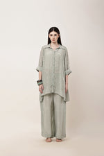 Load image into Gallery viewer, Sage Green Embroidered Co-ord Set