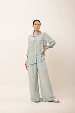 Load image into Gallery viewer, POWDER BLUE EMBROIDERED CO-ORD SET