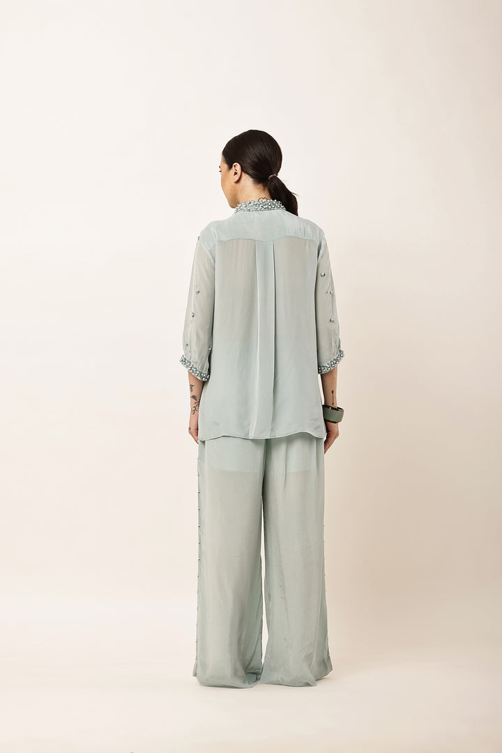 POWDER BLUE EMBROIDERED CO-ORD SET