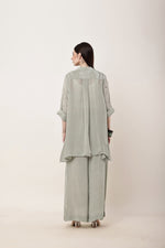 Load image into Gallery viewer, Sage Green Embroidered Co-ord Set
