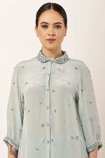 Load image into Gallery viewer, POWDER BLUE EMBROIDERED CO-ORD SET