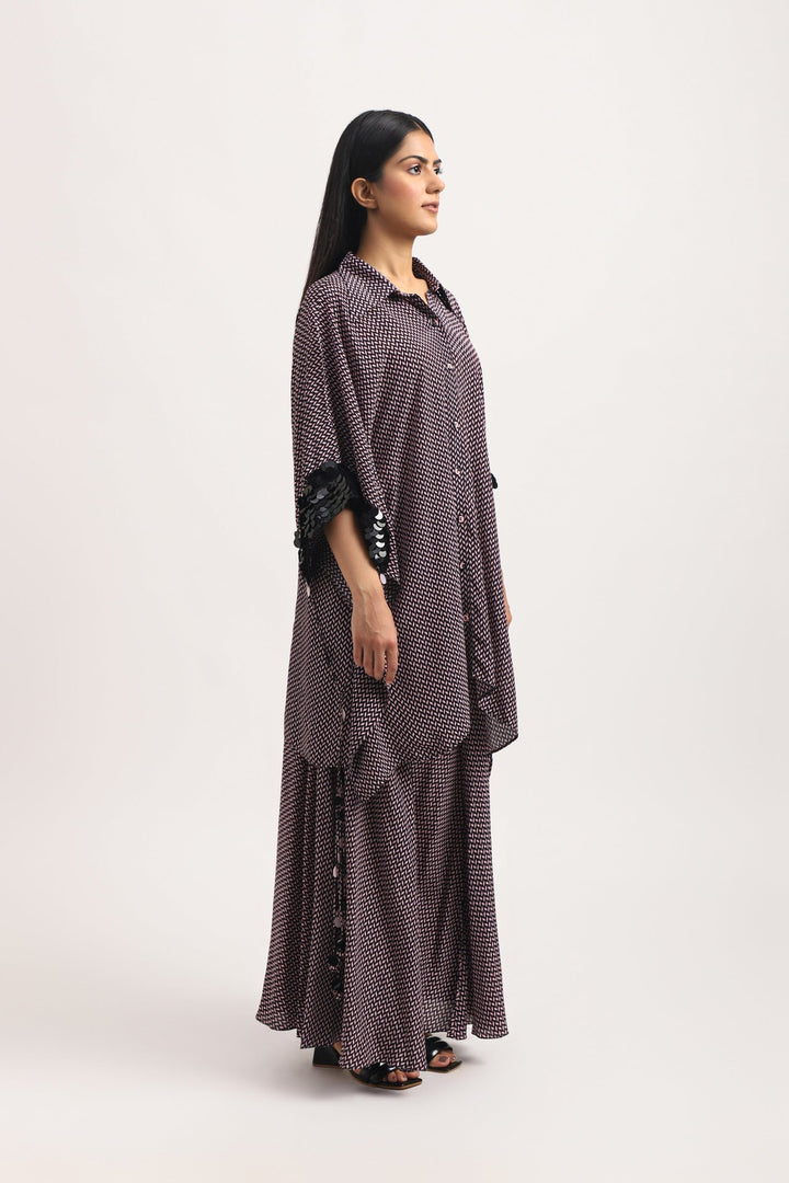 CHEVRON KAFTAN SHIRT