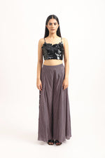 Load image into Gallery viewer, BLACK SEQUINS BUSTIER
