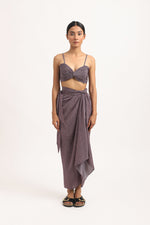 Load image into Gallery viewer, CHEVRON WRAPOVER SKIRT SET
