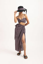 Load image into Gallery viewer, CHEVRON WRAPOVER SKIRT SET

