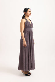 CHEVRON HALTER DRESS