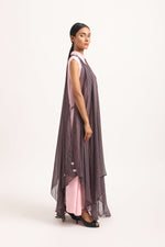 Load image into Gallery viewer, CHEVRON ORGANZA CAPE SET
