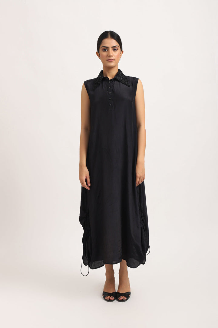 BLACK A-LINE DRESS