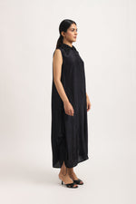 Load image into Gallery viewer, BLACK A-LINE DRESS

