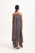 Load image into Gallery viewer, STRIPED HANDKERCHIEF DRESS
