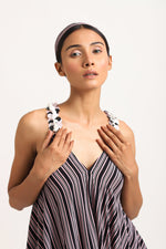 Load image into Gallery viewer, STRIPED HANDKERCHIEF DRESS
