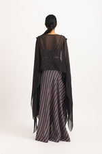 Load image into Gallery viewer, STRIPED GATHERED SKIRT
