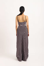 Load image into Gallery viewer, STRIPED GATHERED SKIRT WITH BUSTIER

