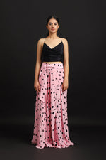 Load image into Gallery viewer, POLKA LONG SKIRT WITH BLACK BUSTIER
