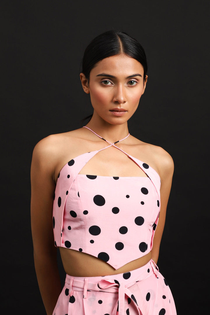 POLKA FLARED PANT SET