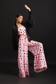 EMBROIDERED ORGANZA BOMBER JACKET