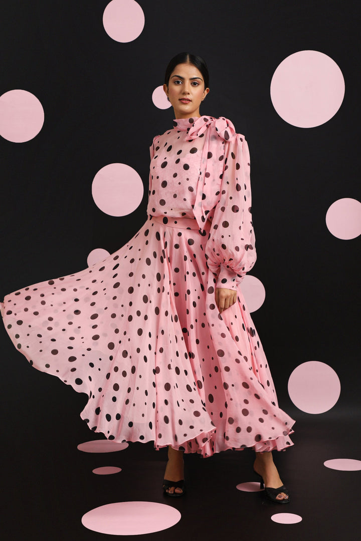 POLKA ORGANZA SKIRT SET